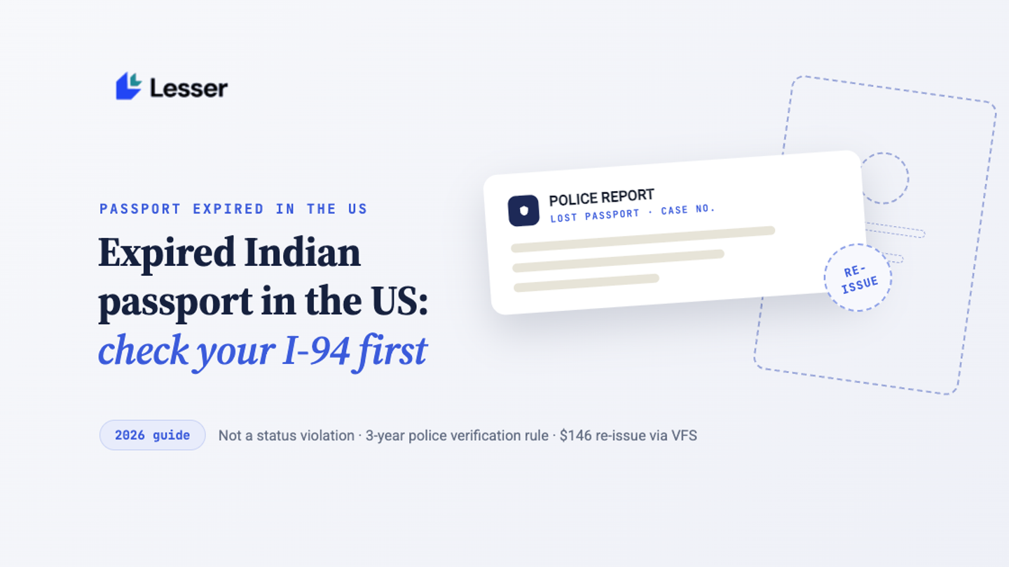 Indian passport expired while you're in the US: what it means and what to do
