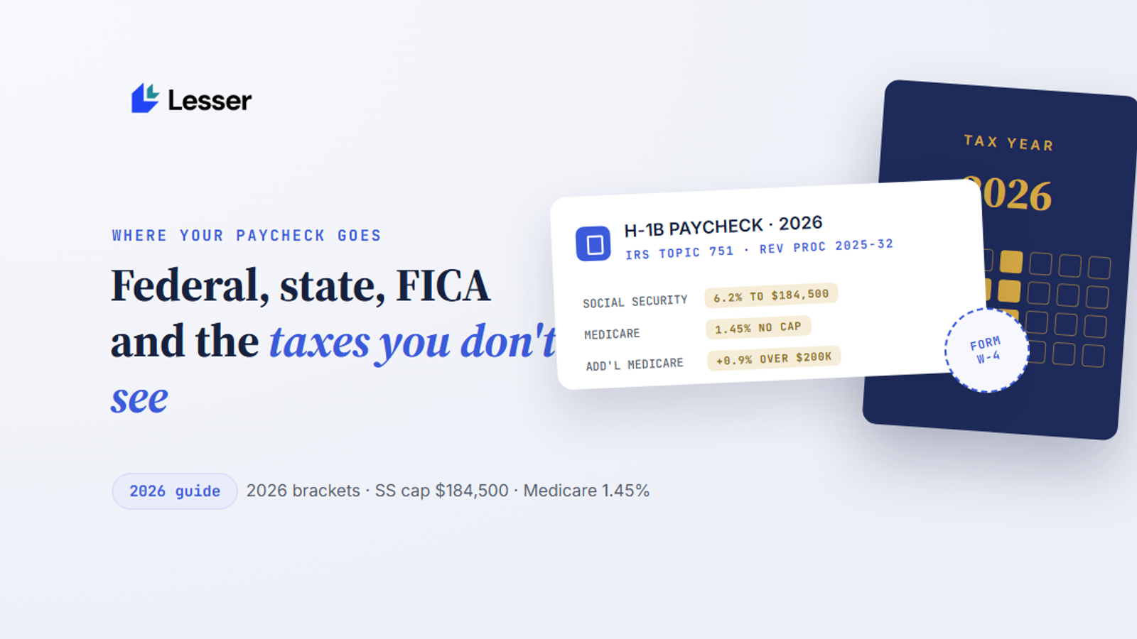 where your paycheck goes taxes h1b