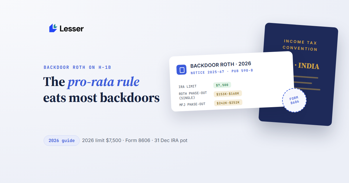 backdoor roth h 1b india does with it