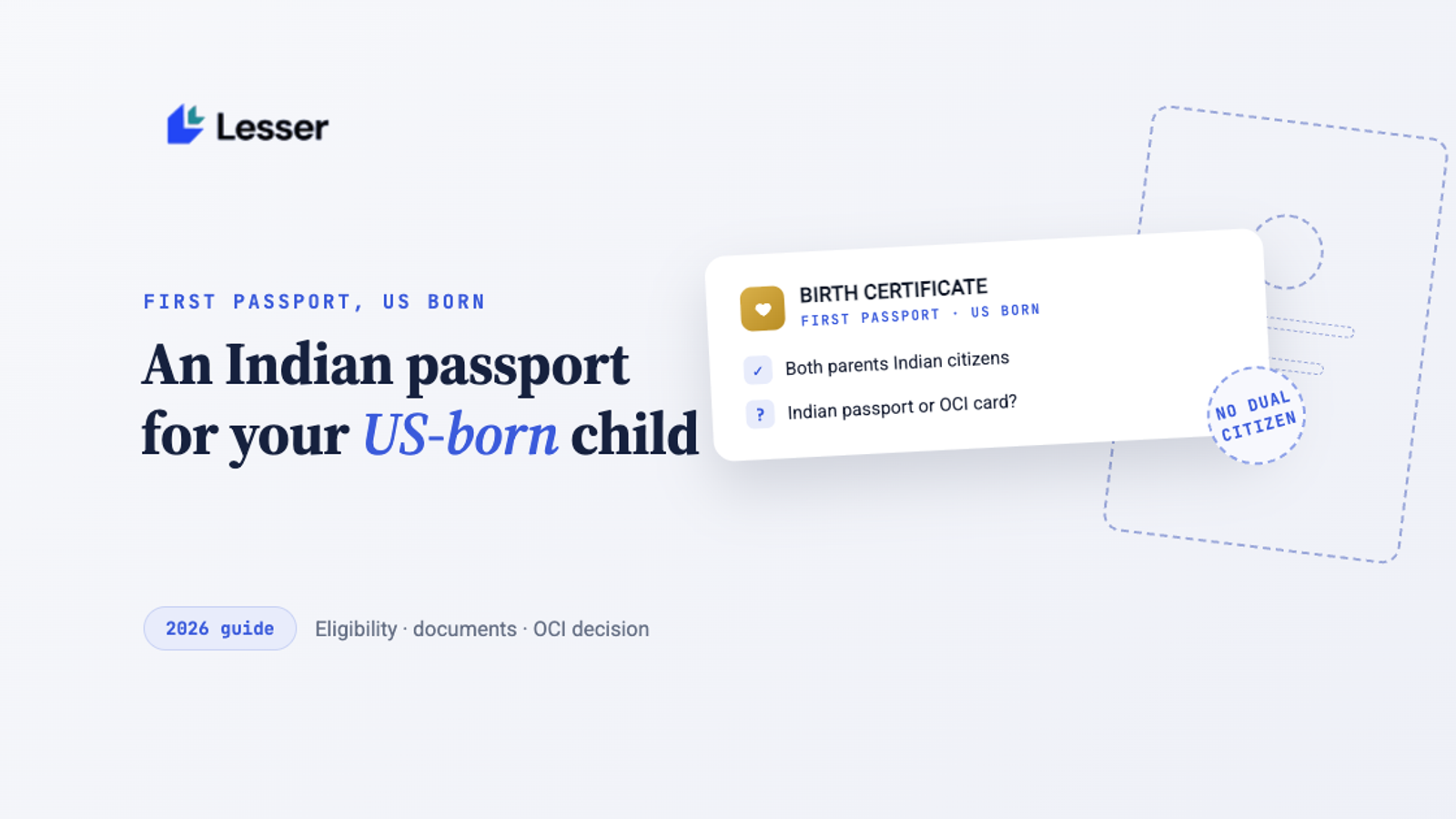 indian passport for us born child