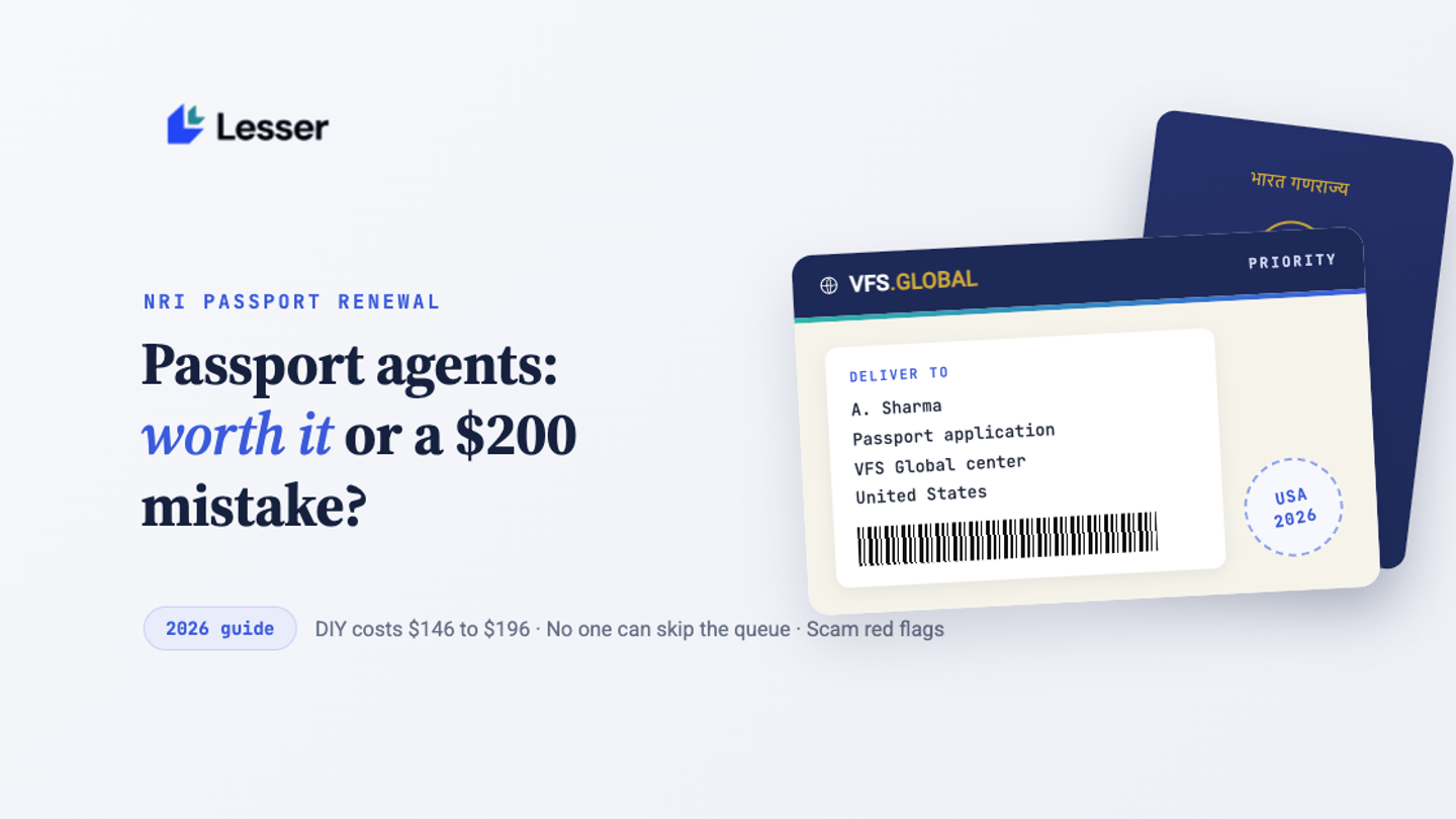 Is It Worth Paying a Service to Renew Your Indian Passport From the US?