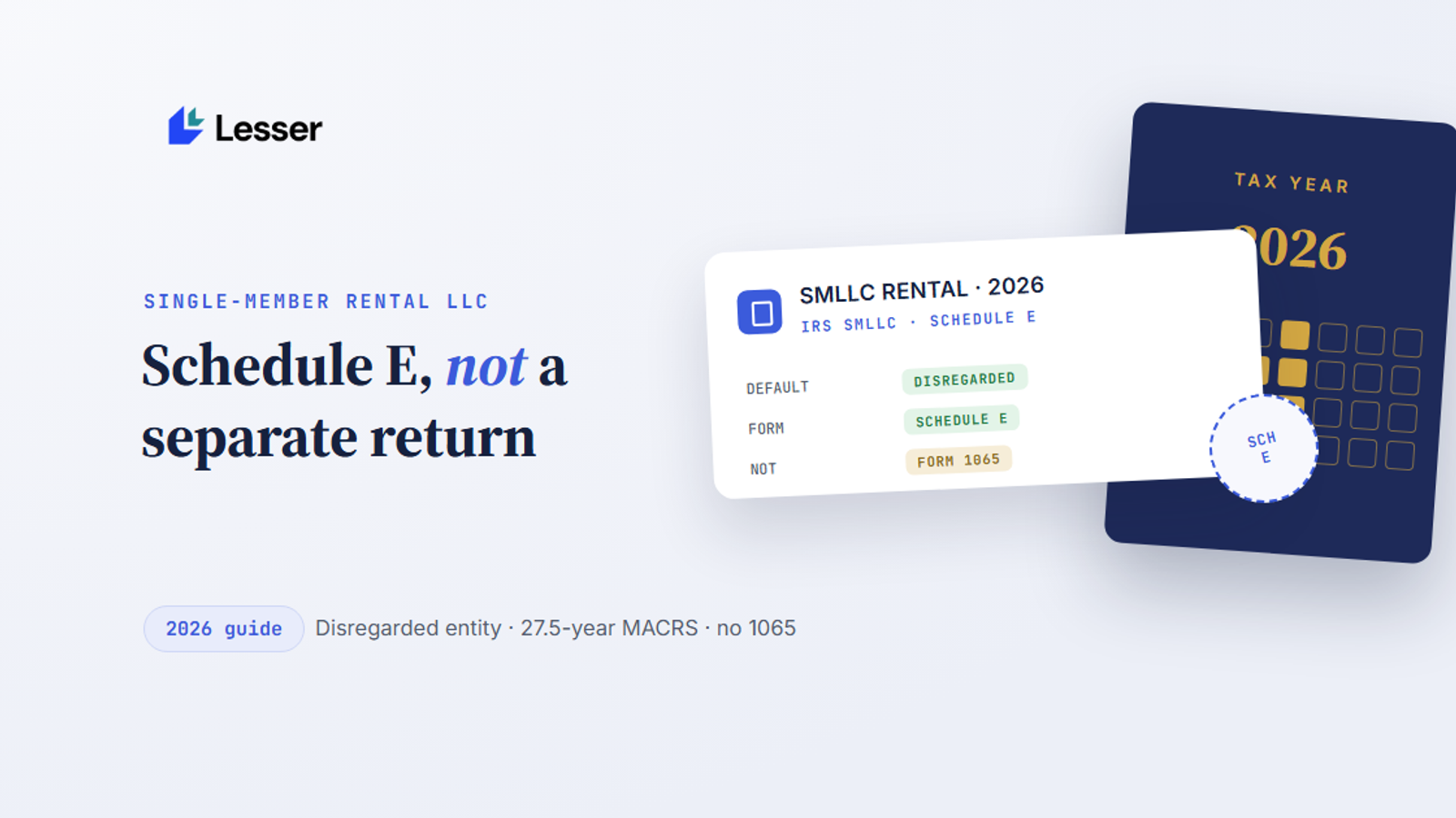 single member rental llc taxes schedule e not
