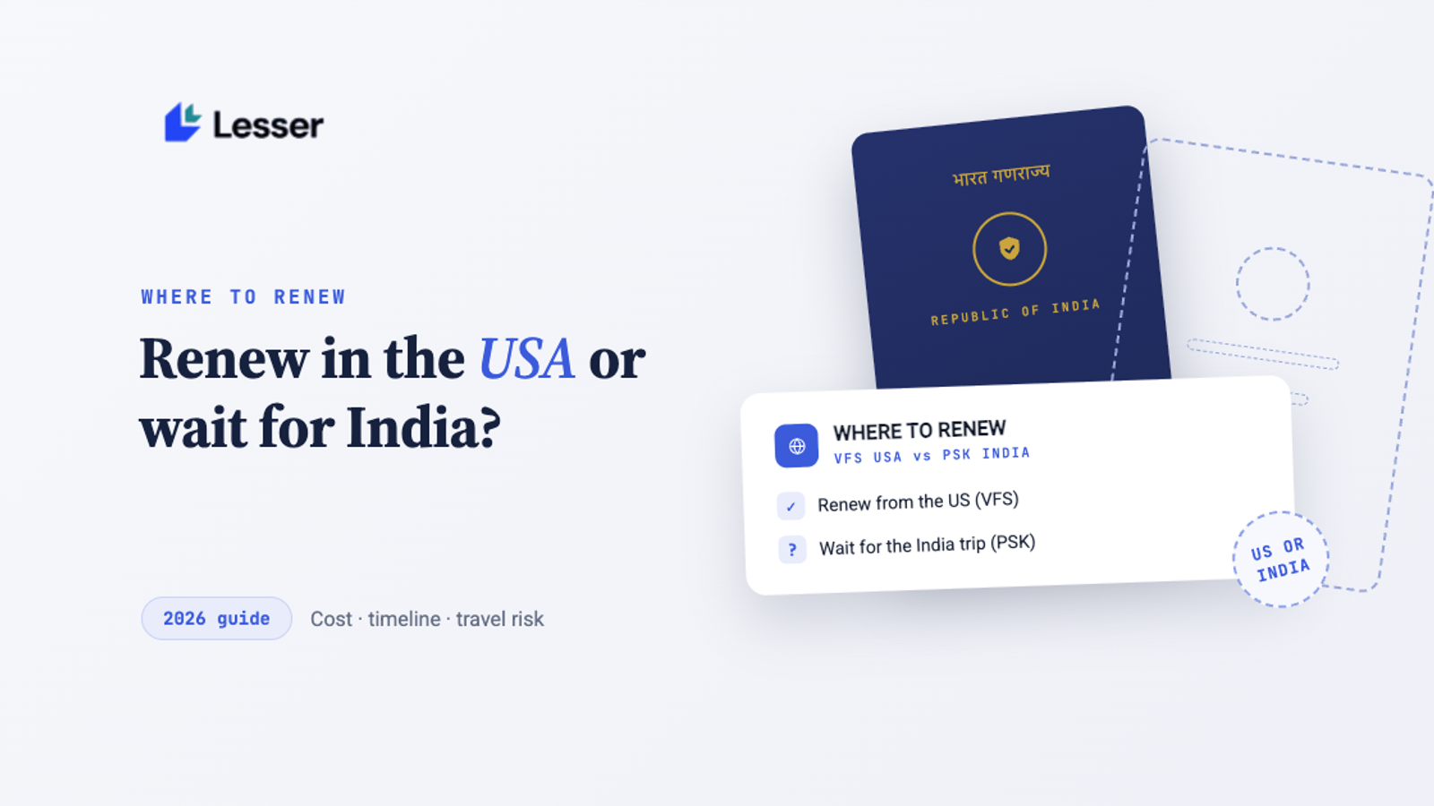 renew indian passport in usa or india