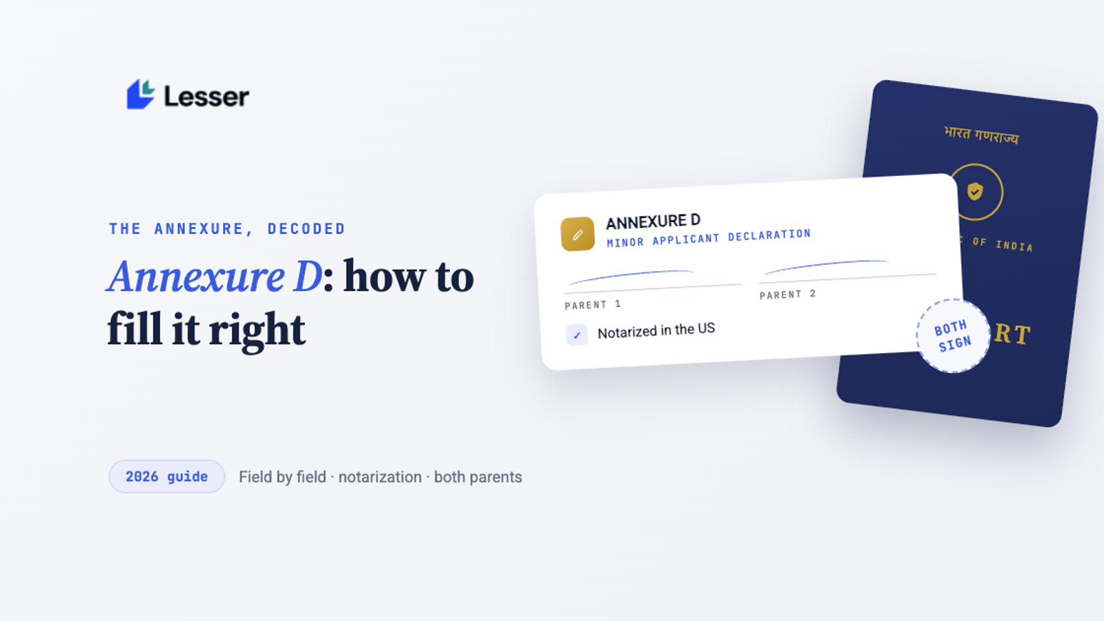 annexure d indian passport guide