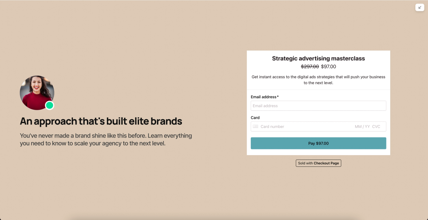 Checkout Embed Framer