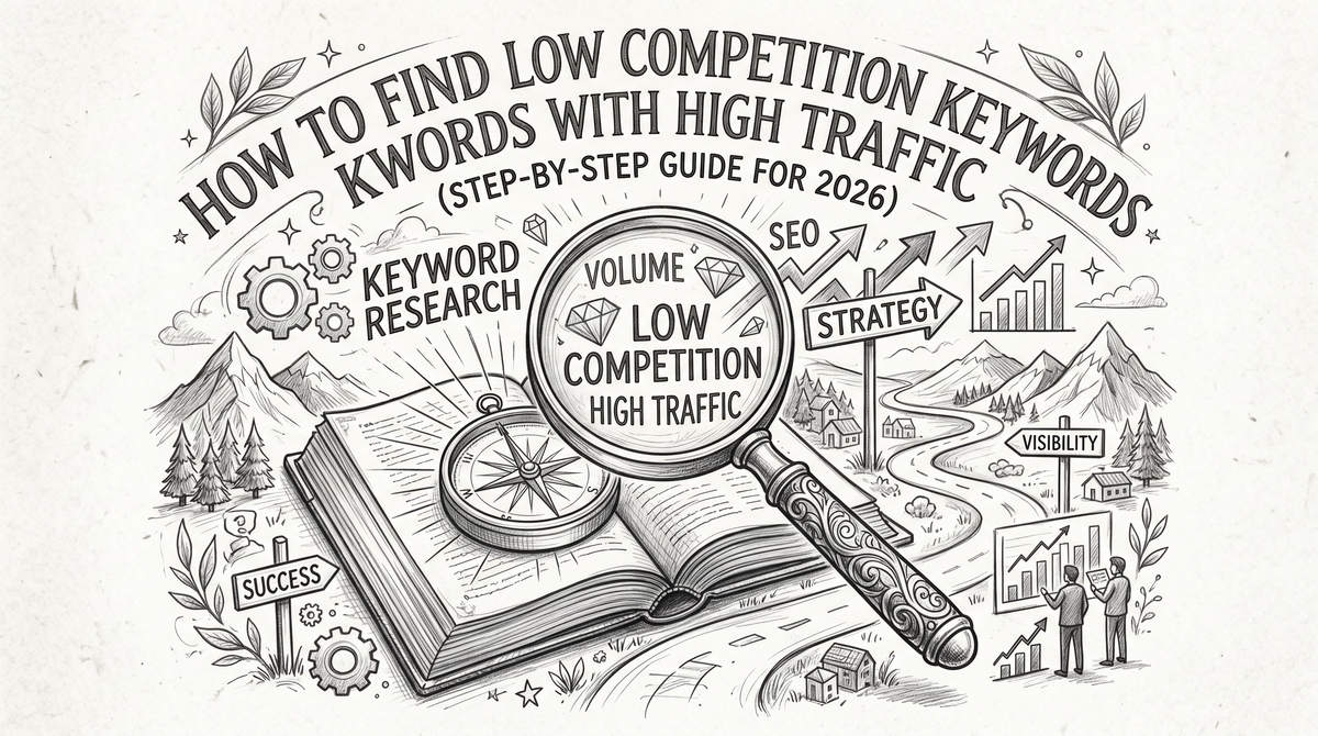 How to Find Low Competition Keywords With High Traffic (Step-by-Step Guide for 2026)