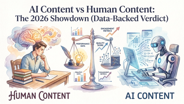 AI Content vs Human Content: The 2026 Showdown (Data-Backed Verdict)