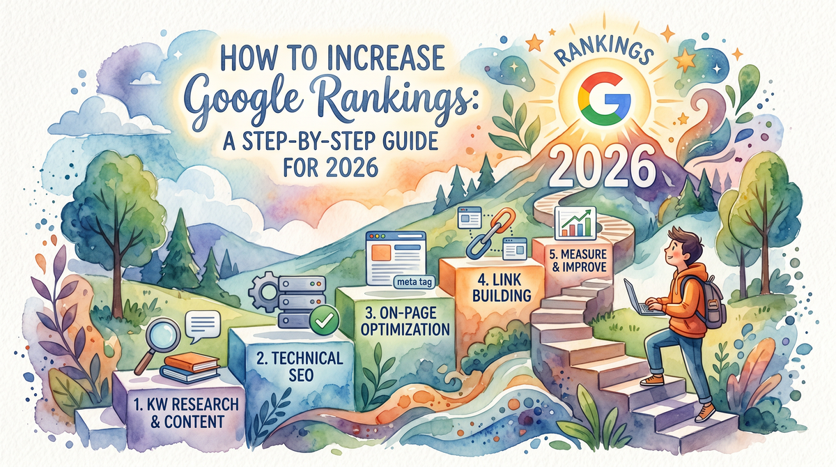 How to Increase Google Rankings: A Step-by-Step Guide for 2026