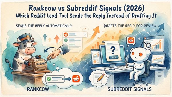 Rankcow vs Subreddit Signals (2026): Which Reddit Lead Tool Sends the Reply Instead of Drafting It