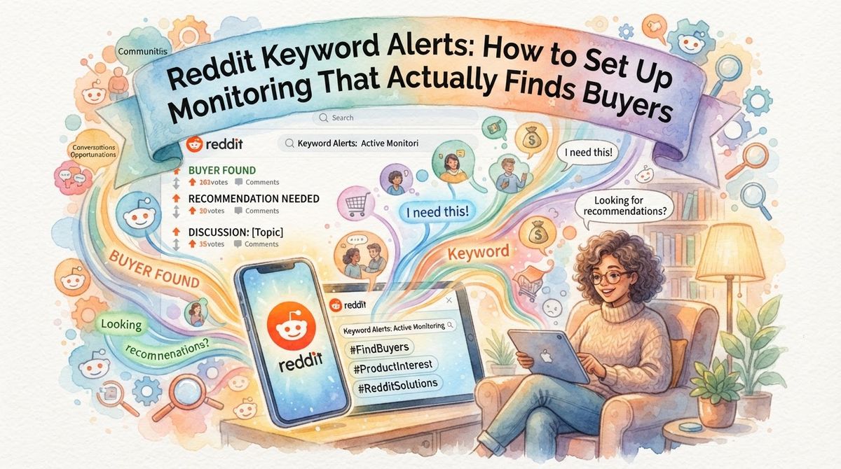 Reddit Keyword Alerts: How to Set Up Monitoring That Actually Finds Buyers