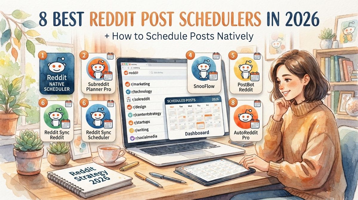 8 Best Reddit Post Schedulers in 2026 (+ How to Schedule Posts Natively)