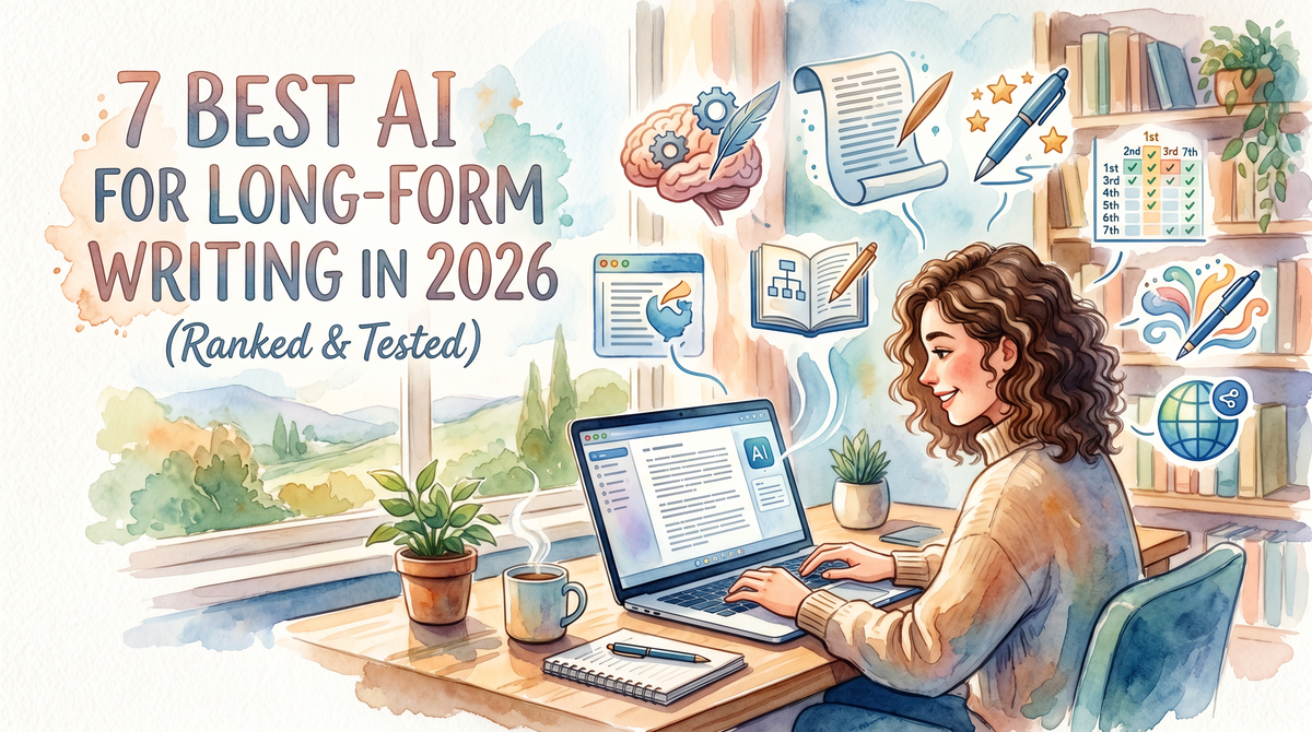7 Best AI for Long-Form Writing in 2026 (Ranked & Tested)