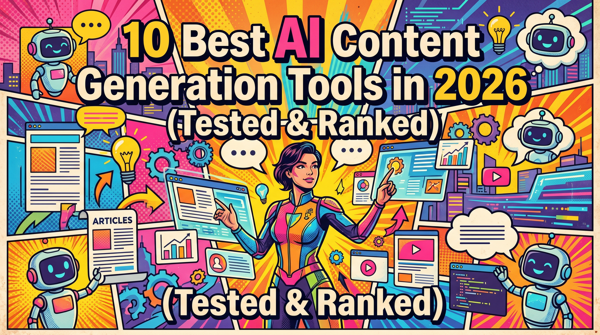 10 Best AI Content Generation Tools in 2026 (Tested & Ranked)