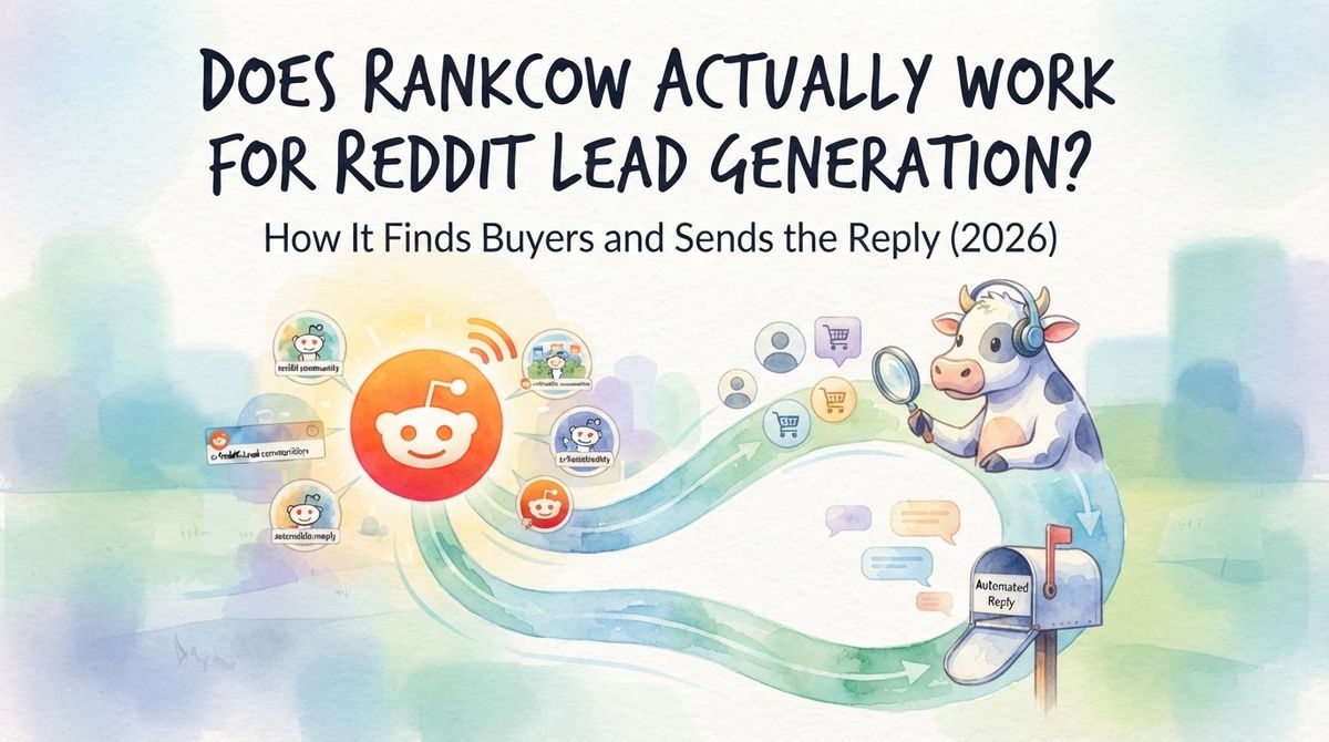 Does RankCow Actually Work for Reddit Lead Generation? How It Finds Buyers and Sends the Reply (2026)