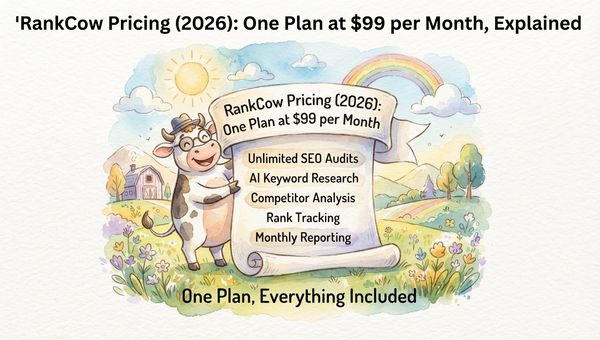 RankCow Pricing (2026): One Plan at $99 per Month, Explained