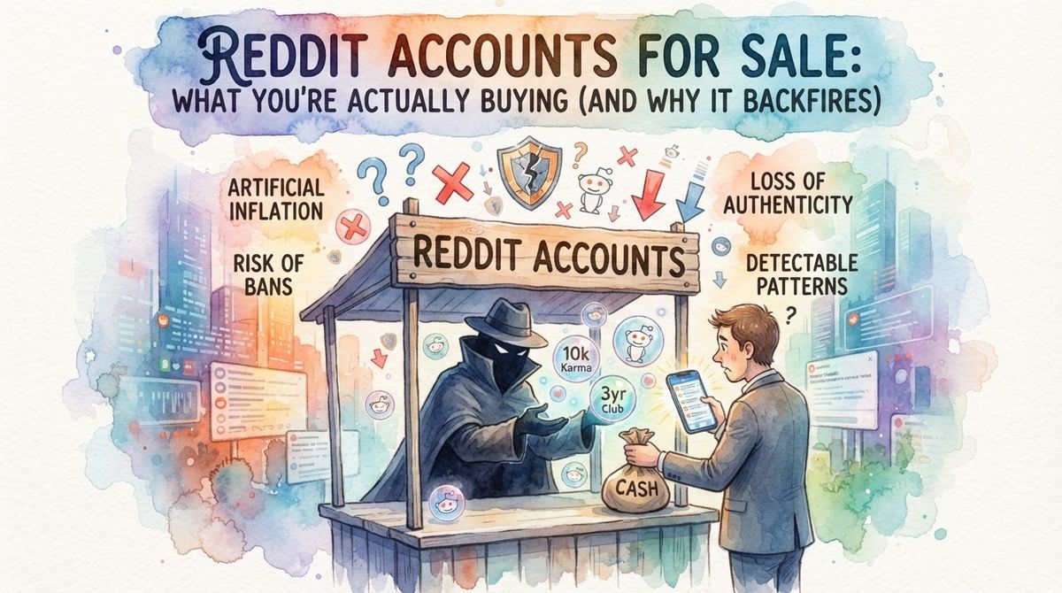 Reddit Accounts for Sale: What You're Actually Buying (And Why It Backfires)