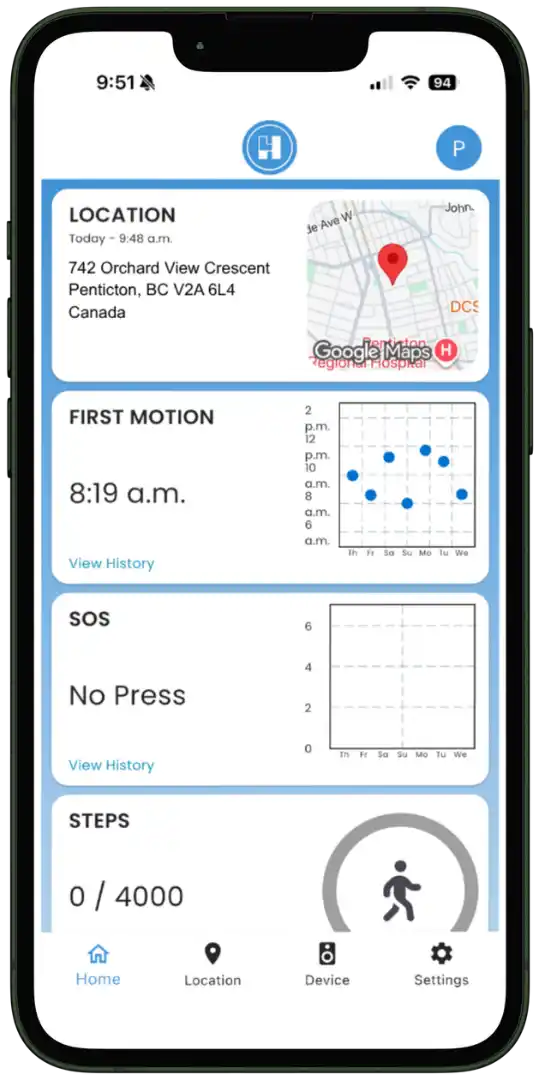 Home Screen