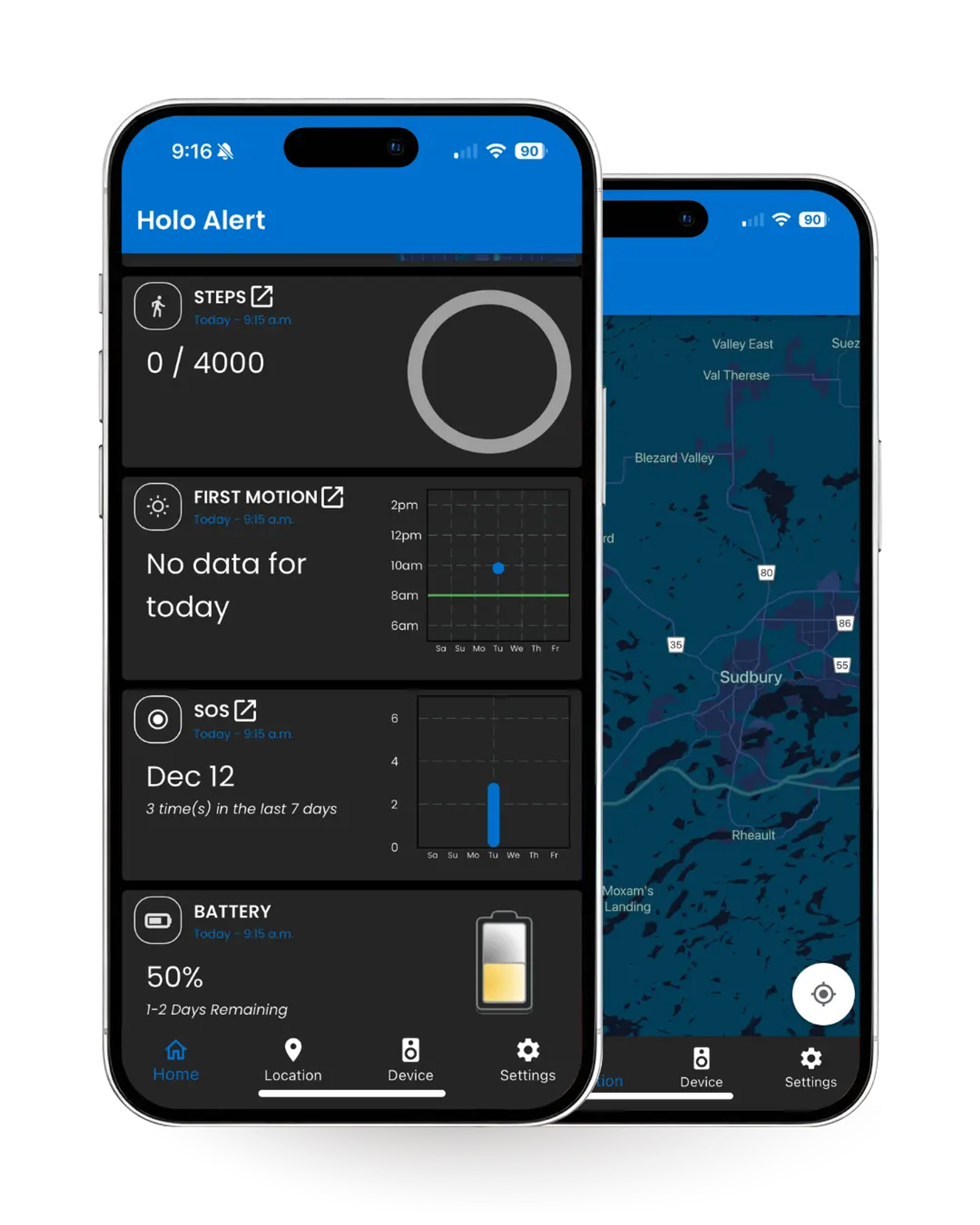 Holo Alert caregiver app
