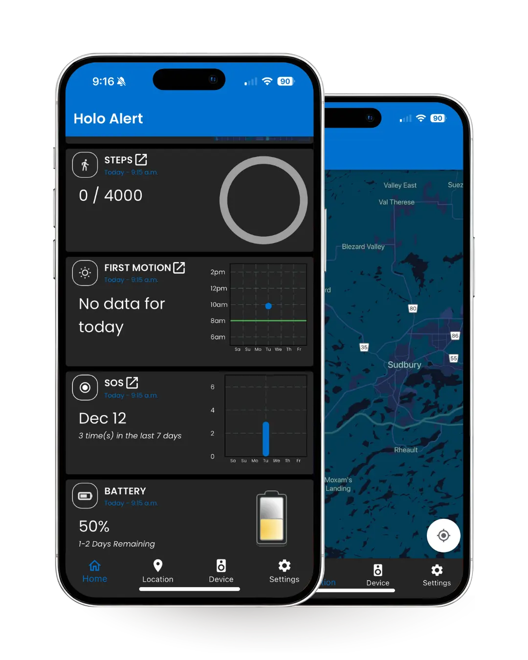 Holo Alert caregiver app