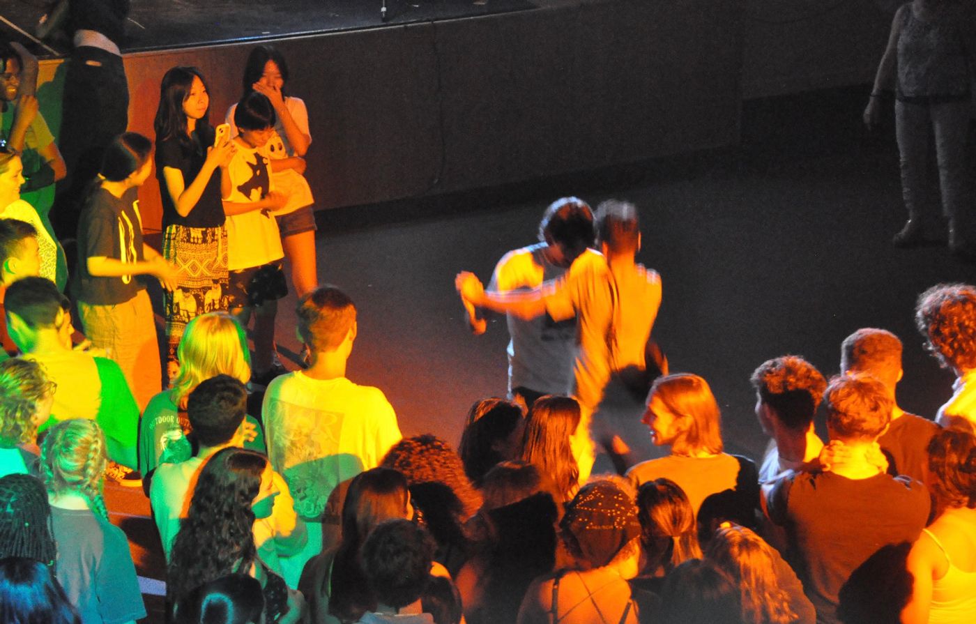 two people dance