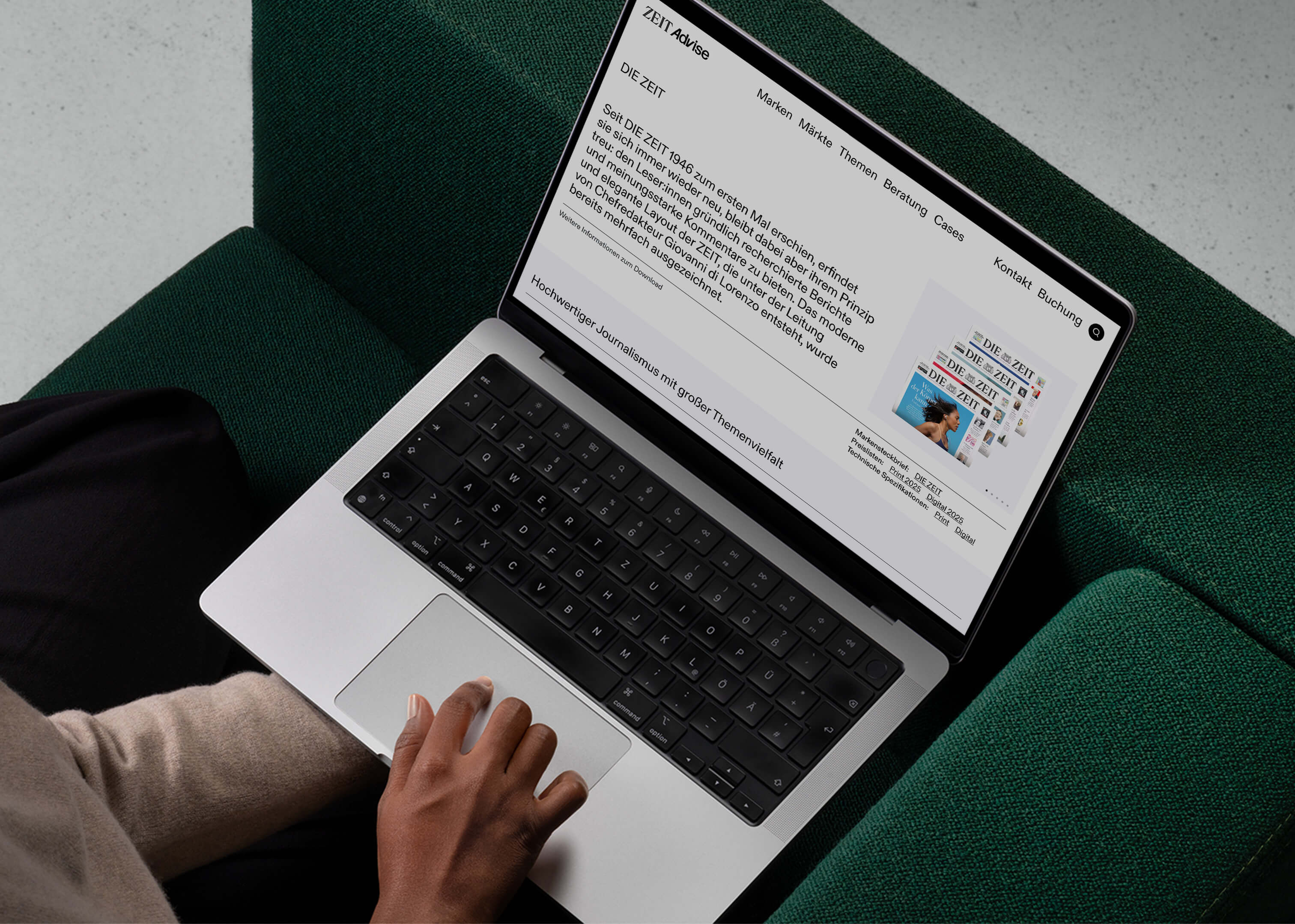 ZEIT Advise Website DIE ZEIT Case