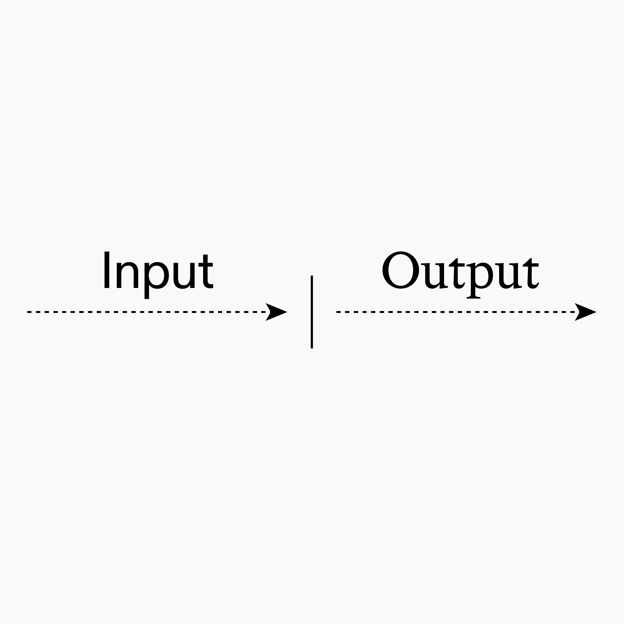 From Input to Output