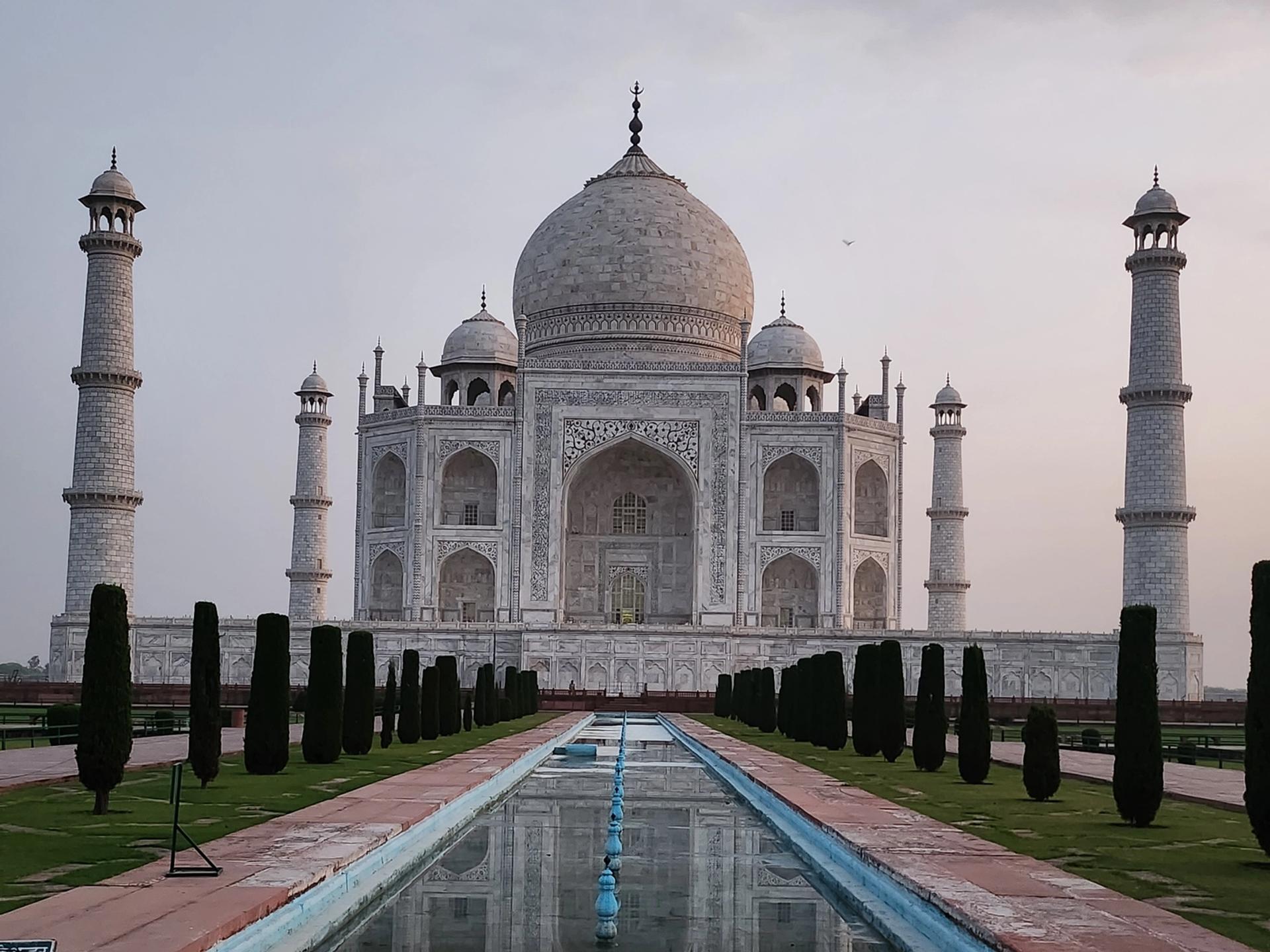 The Taj Mahal at Sunrise, and Agra Fort