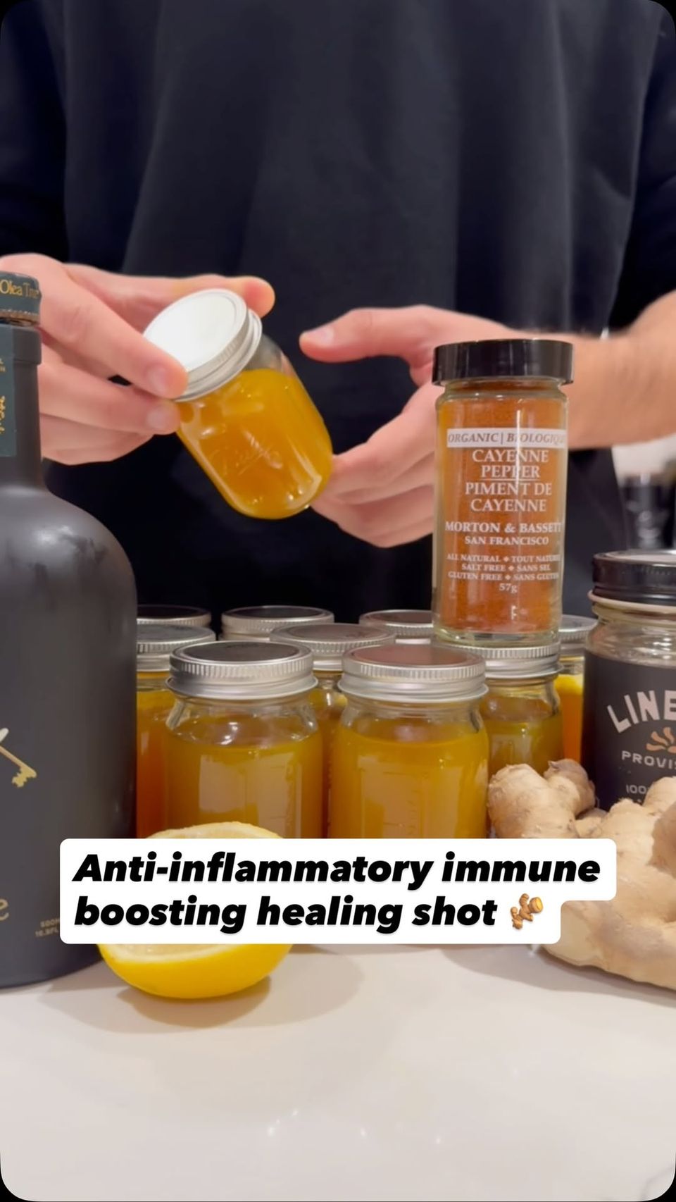 Anti-inflammatory immune boosting healing shot