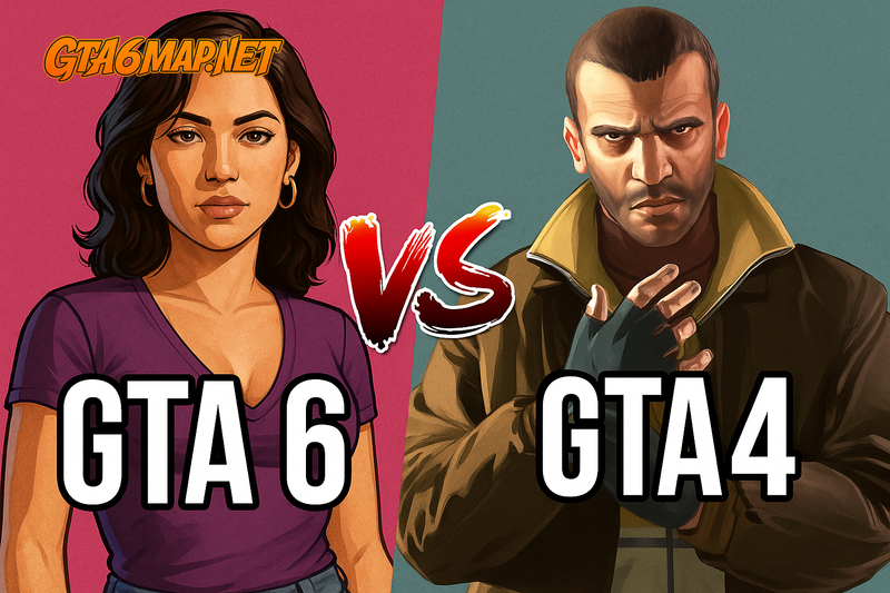 GTA 6 vs GTA 4 Map Comparison