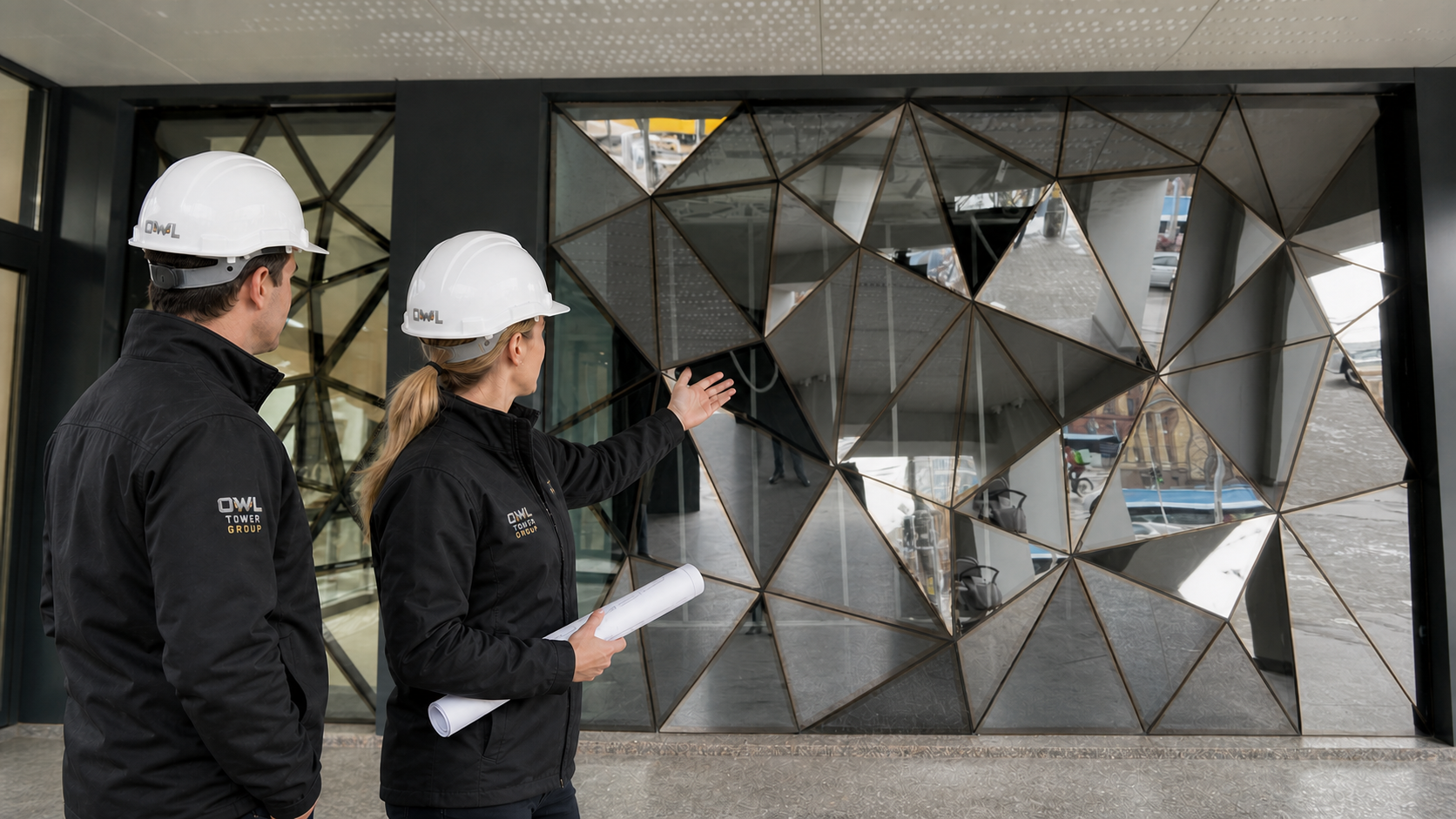 Del concepto a la obra: una fachada de vidrio 3D en 45 días