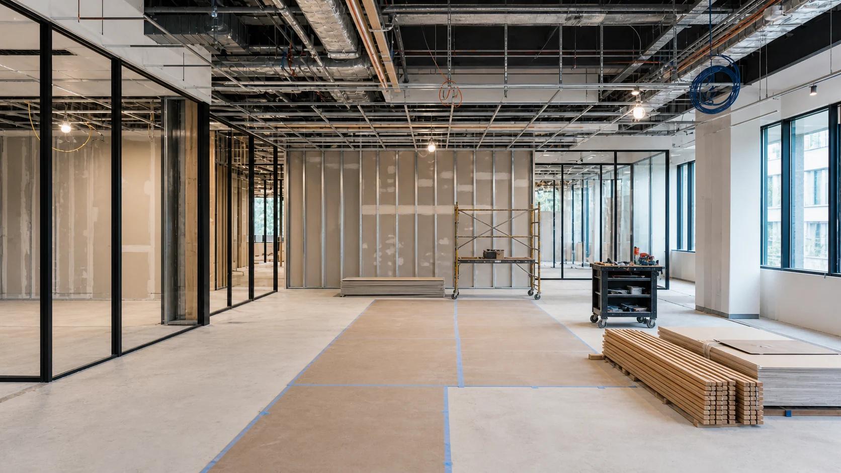 Before: Commercial workplace interior fit-out