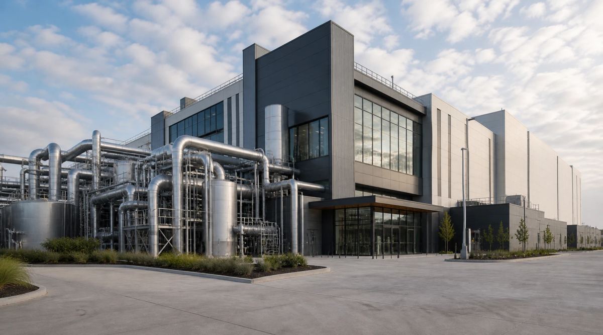 Advanced manufacturing facility with engineered utility systems
