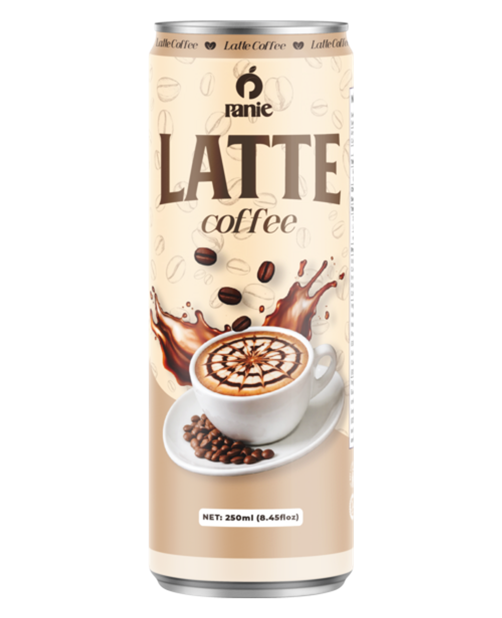 Cà phê Latte Panie 250ml lon slim
