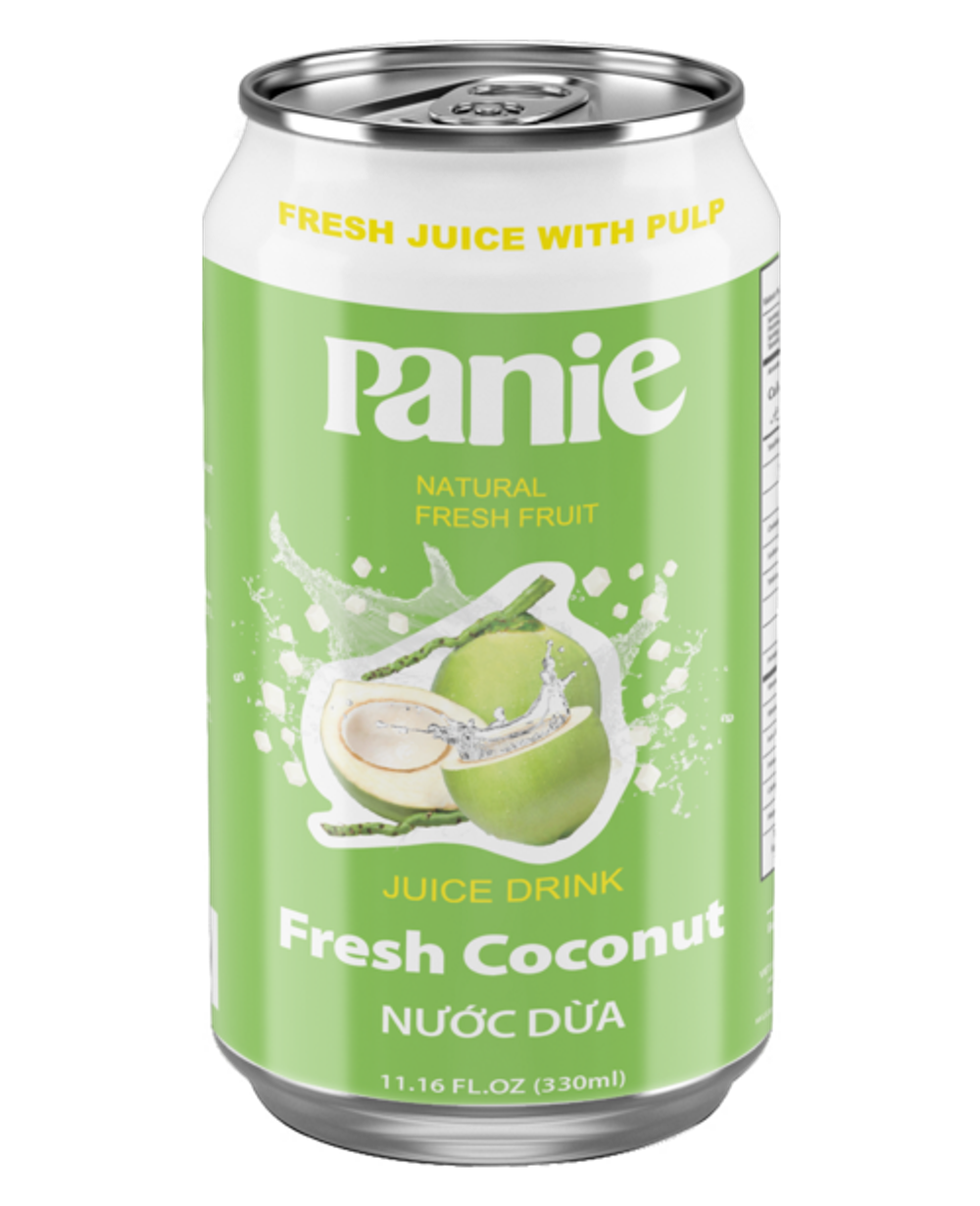 Nước ép dừa Panie 330ml lon tiêu chuẩn