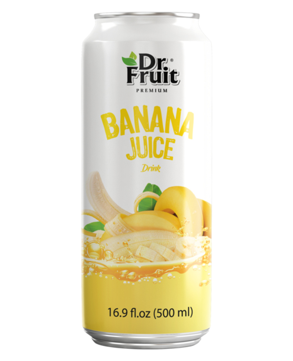 Nước ép chuối Dr.Fruit 500ml lon đứng