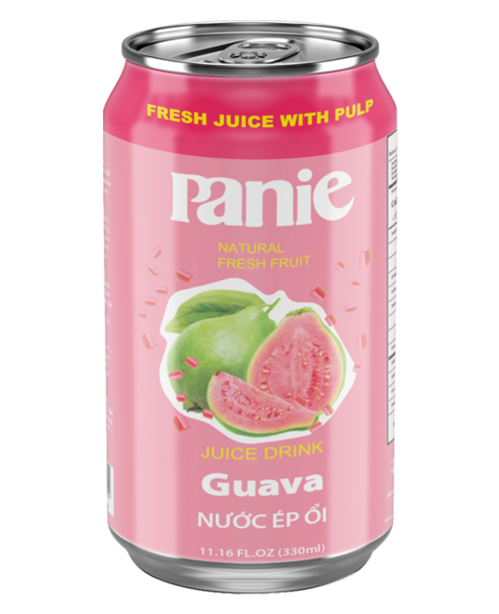 Nước ép ổi Panie 330ml lon tiêu chuẩn