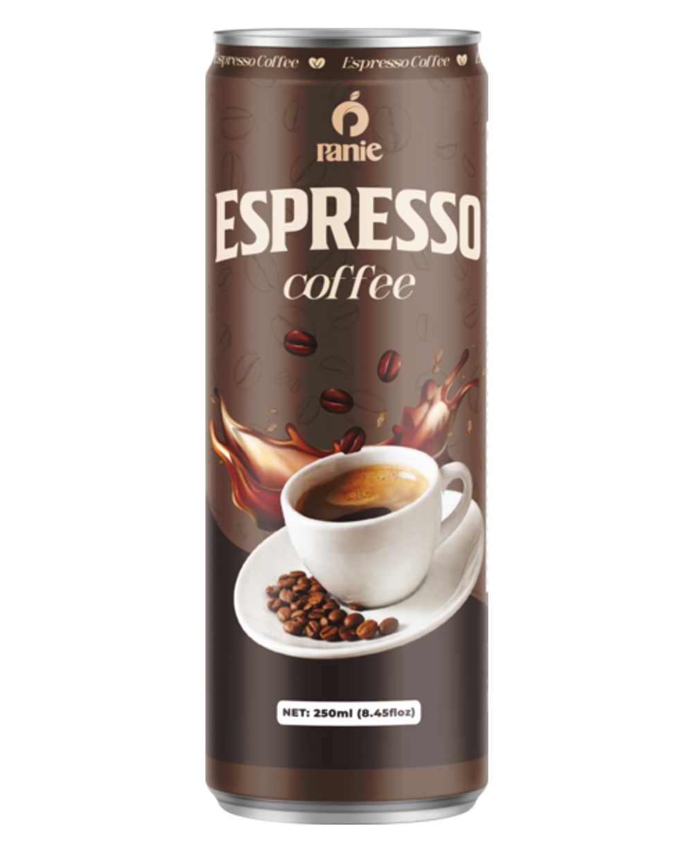 Cà phê Espresso Panie 250ml lon slim