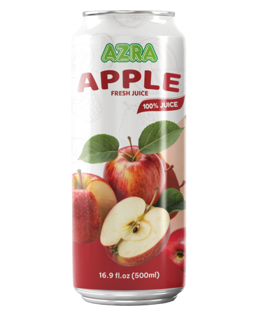 Nước ép táo Azra 500ml lon đứng