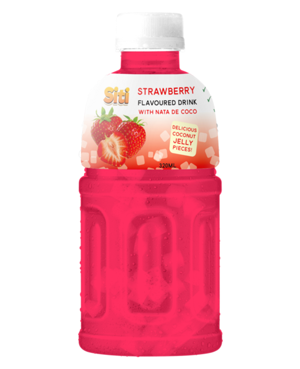 Nước dâu thạch dừa Siti 350ml chai PET