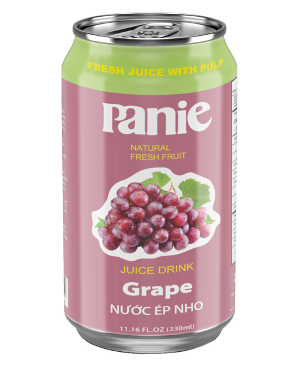 Nước ép nho Panie 330ml lon tiêu chuẩn