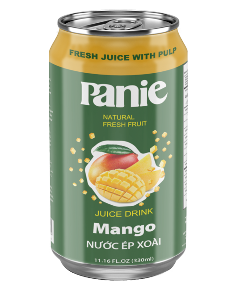 Nước ép xoài Panie 330ml lon tiêu chuẩn