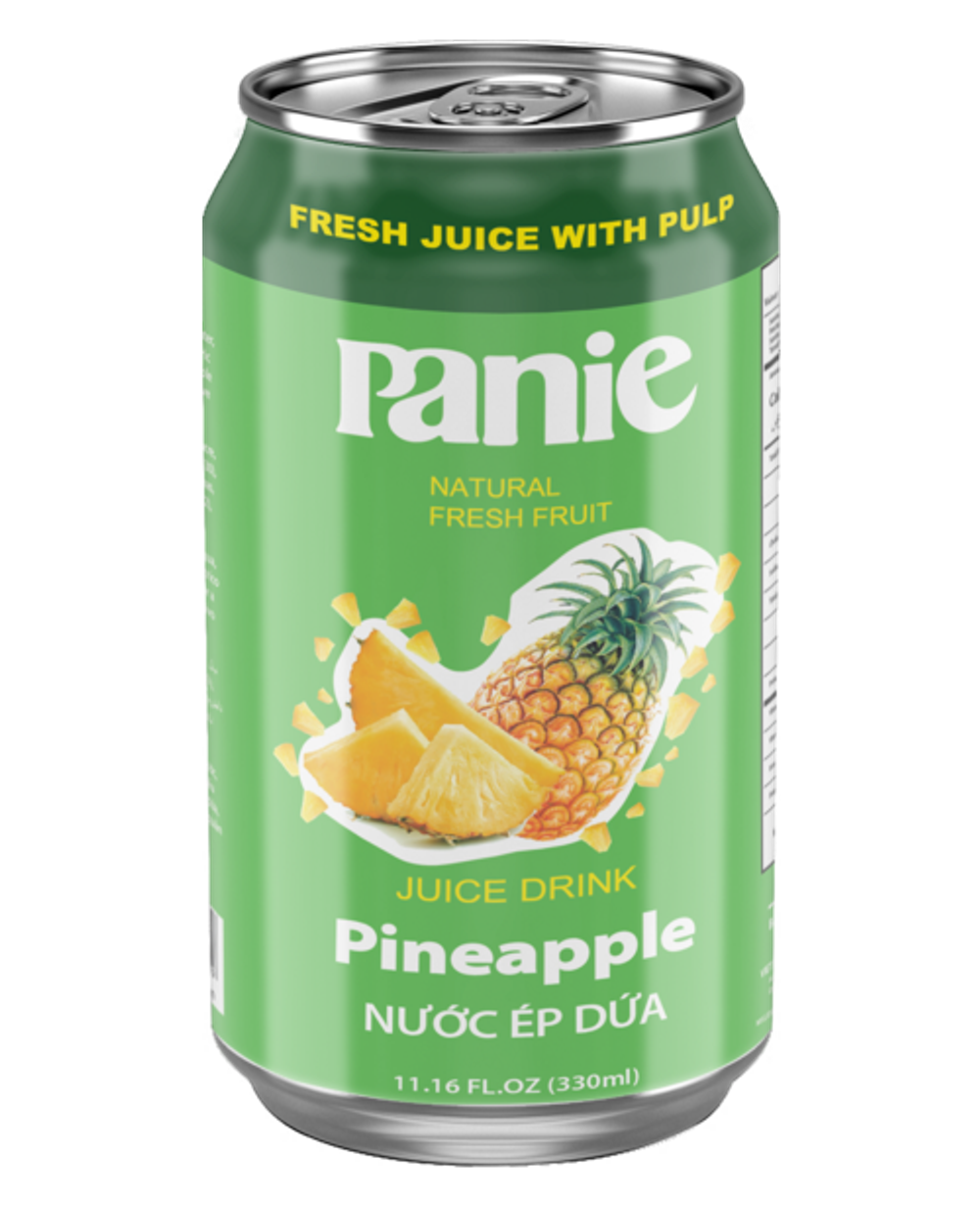 Nước ép dứa Panie 330ml lon tiêu chuẩn