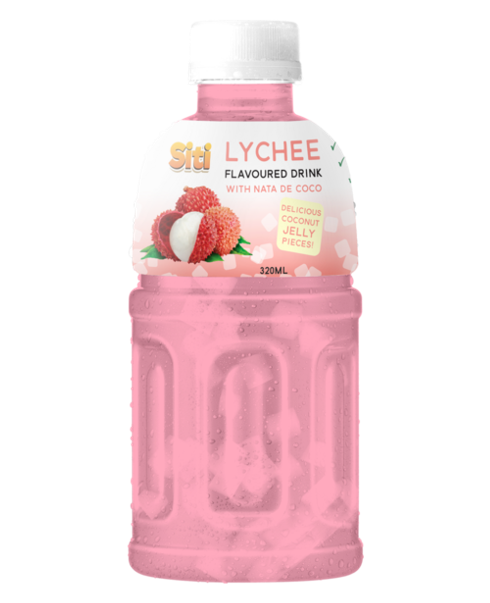 Nước vải thạch dừa Siti 350ml chai PET