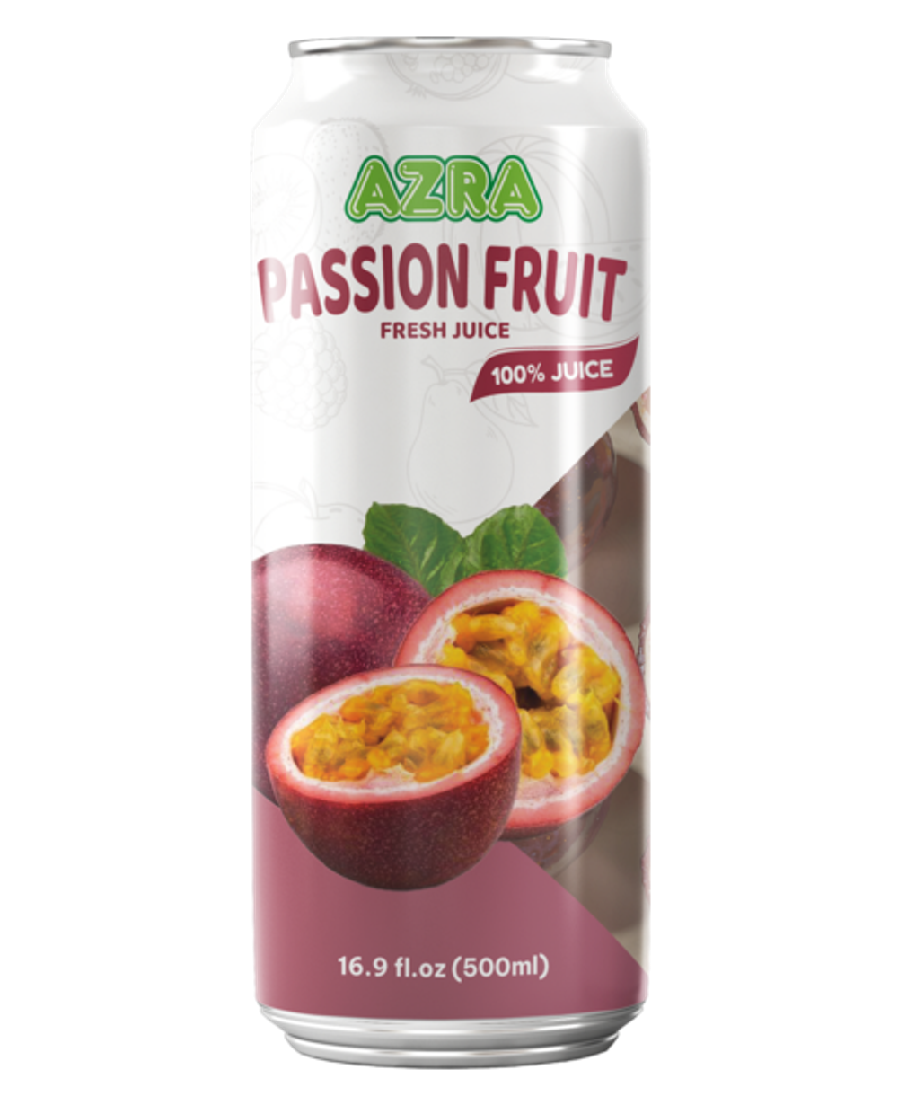 Nước ép chanh dây Azra 500ml lon đứng