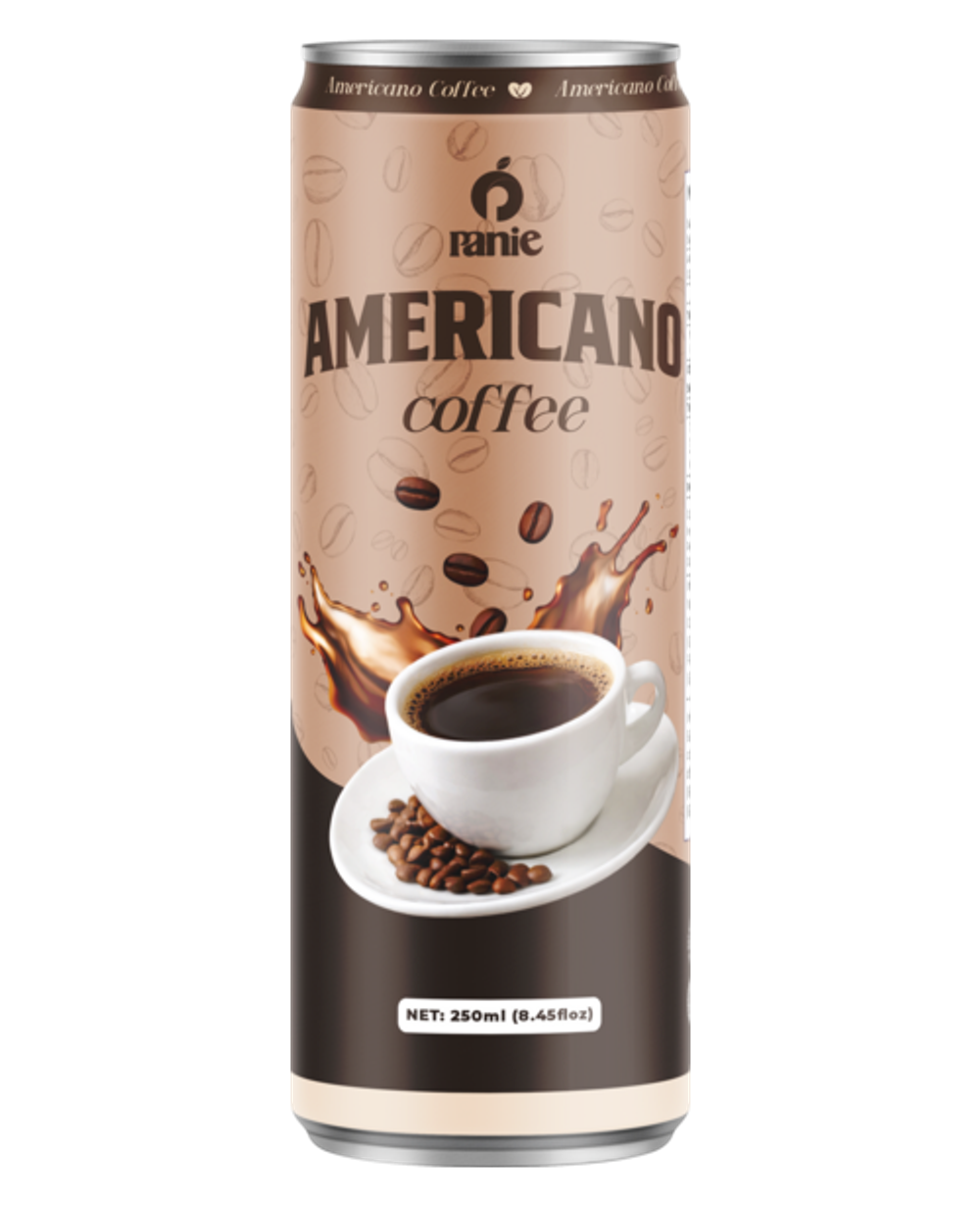 Cà phê Americano Panie 250ml lon slim
