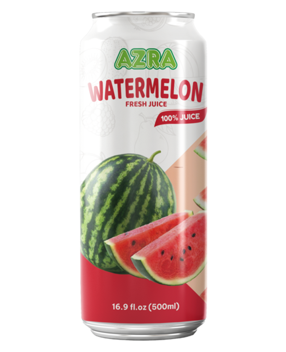 Nước ép dưa hấu Azra 500ml lon đứng