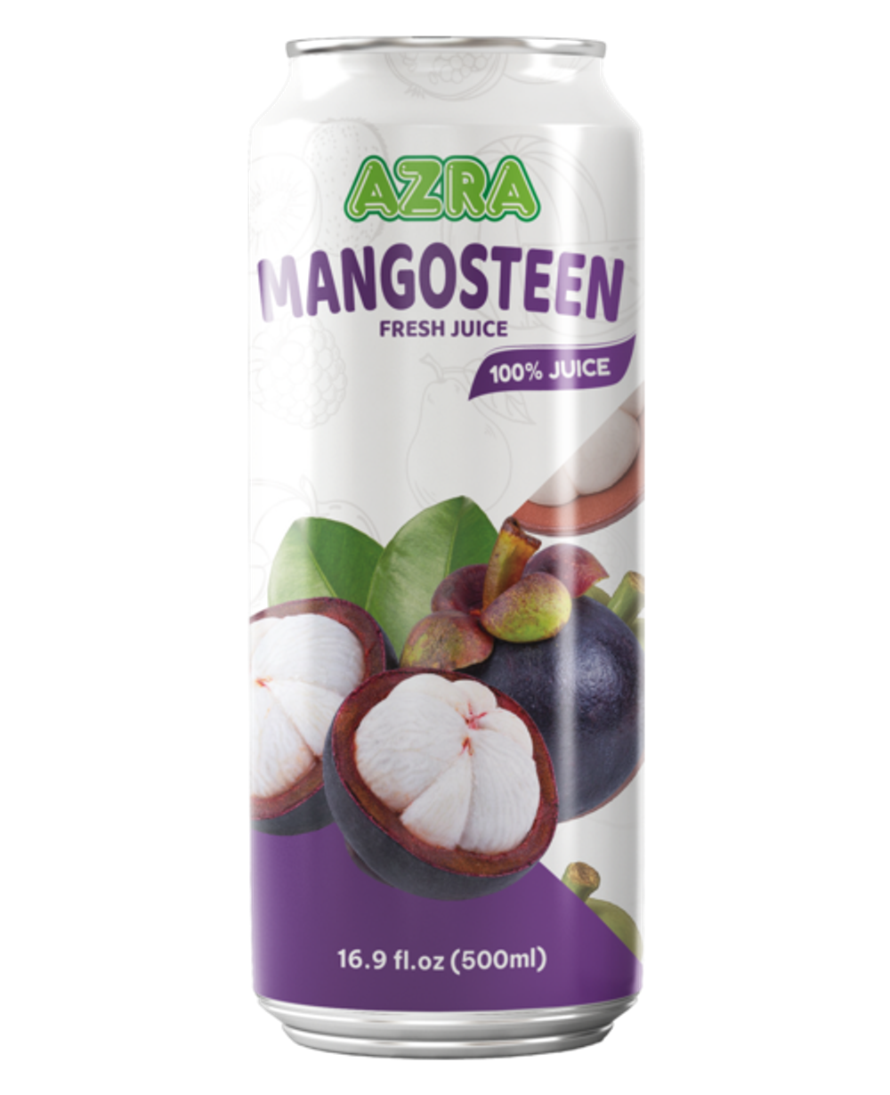Nước ép măng cụt Azra 500ml lon đứng