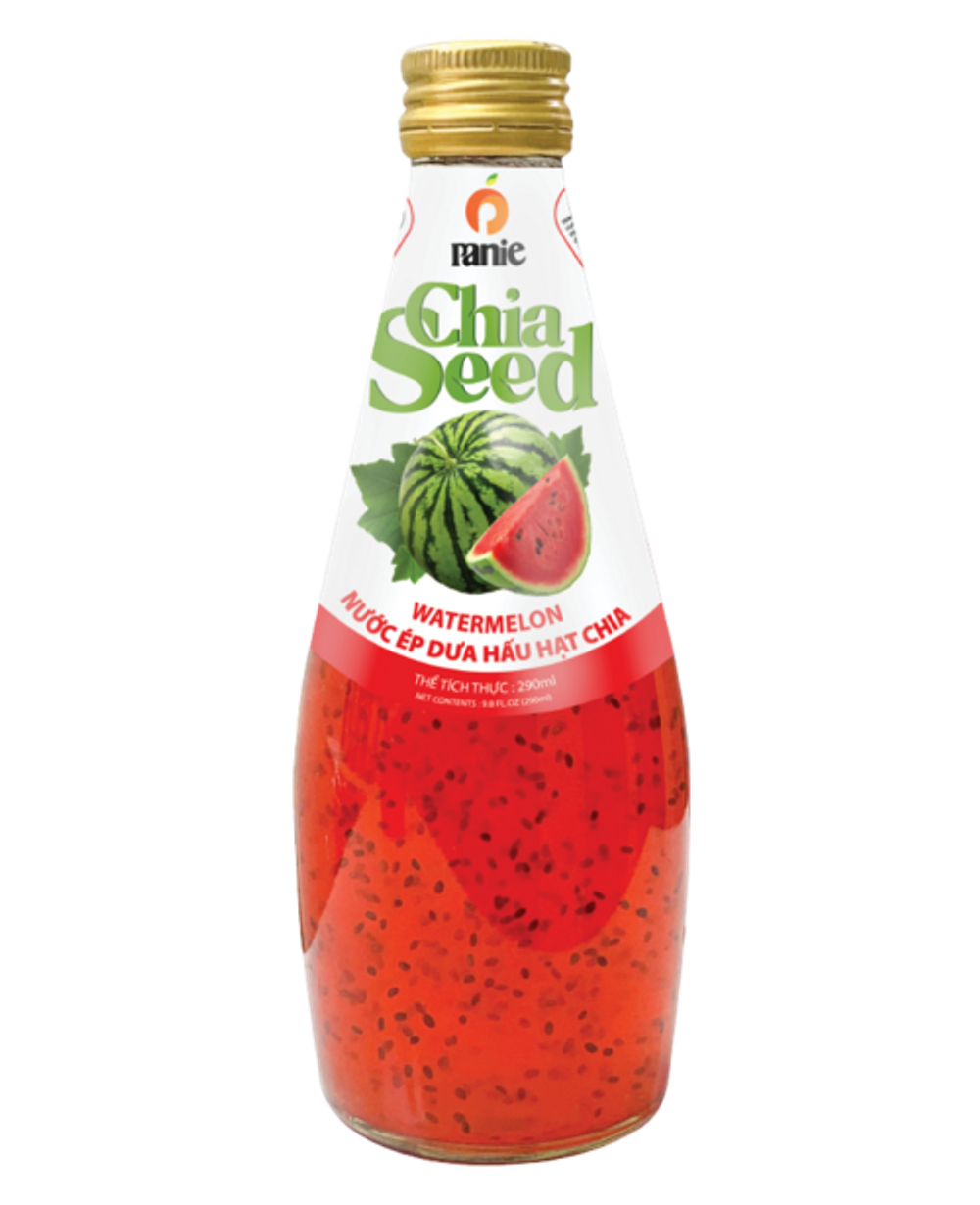 Panie Chia Seed Watermelon 290ml glass bottle