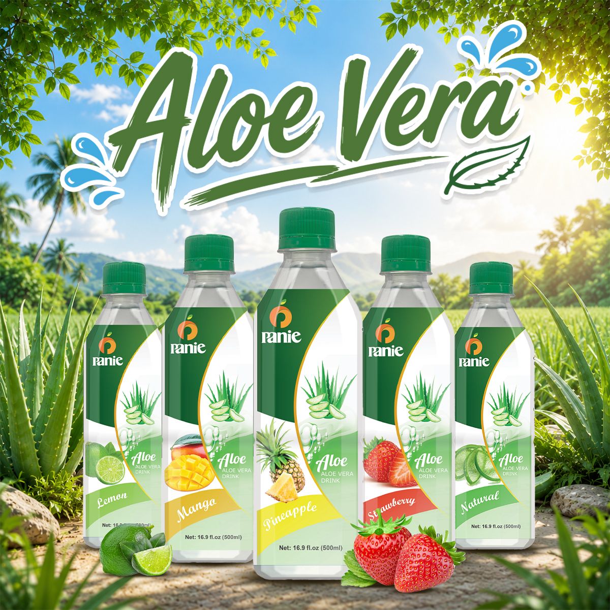 Panie - Nha đam – 500ml chai PET