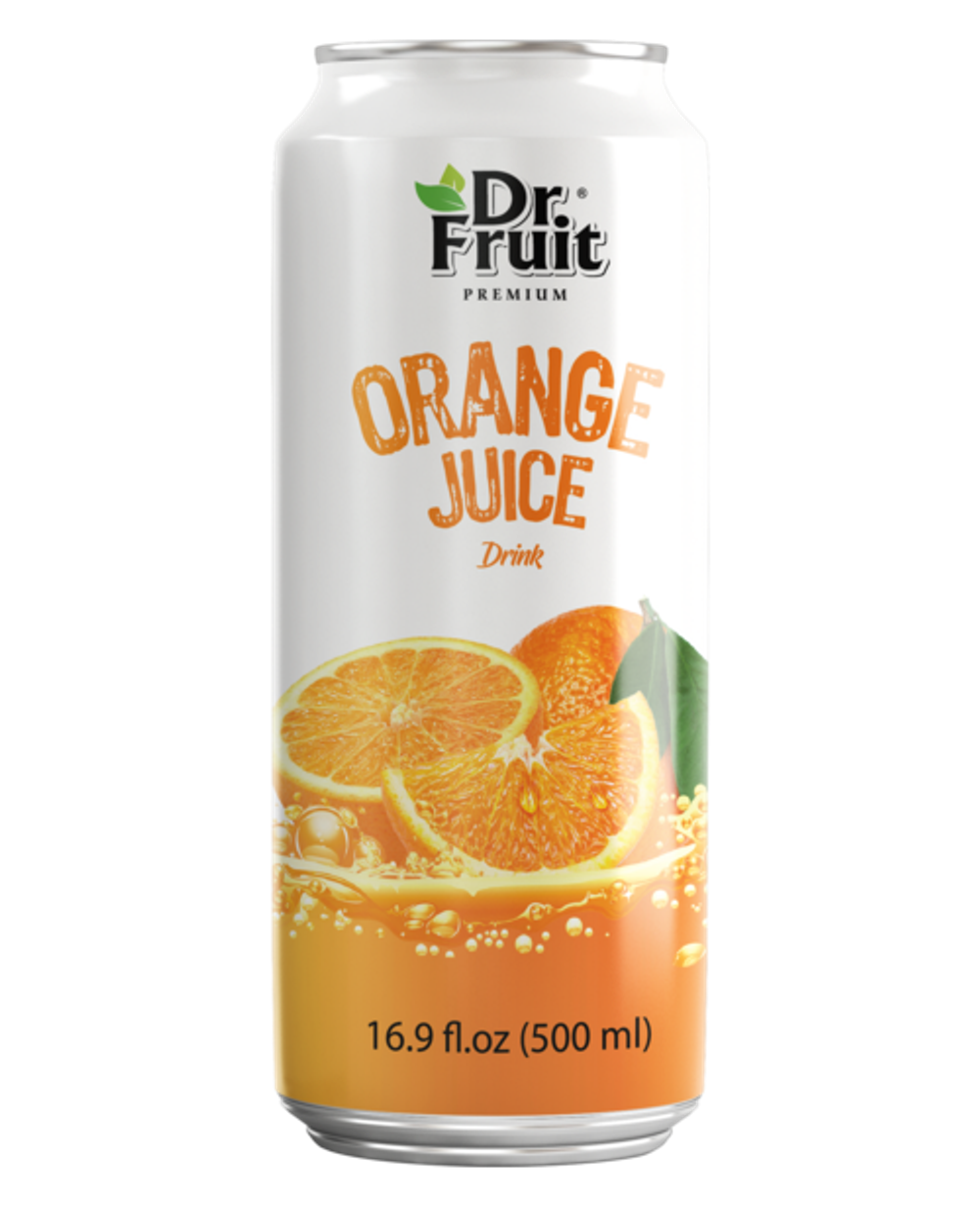 Nước ép cam Dr.Fruit 500ml lon đứng